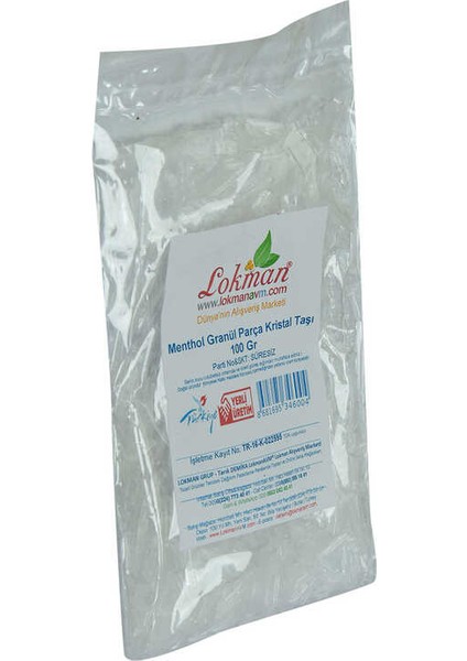 Menthol Granül Parça Kristal Taşı 100 gr