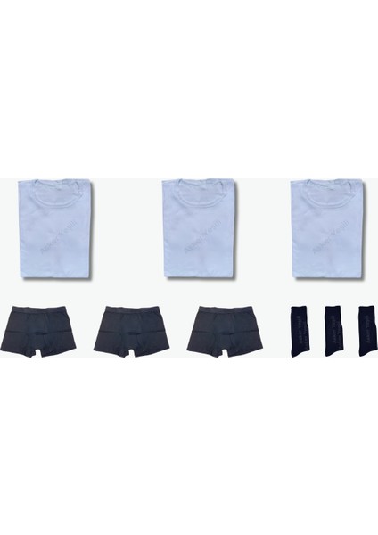 3'lü Denizci Giyim Seti - Acemi ve Bedelli Asker Seti - Asker Malzemesi