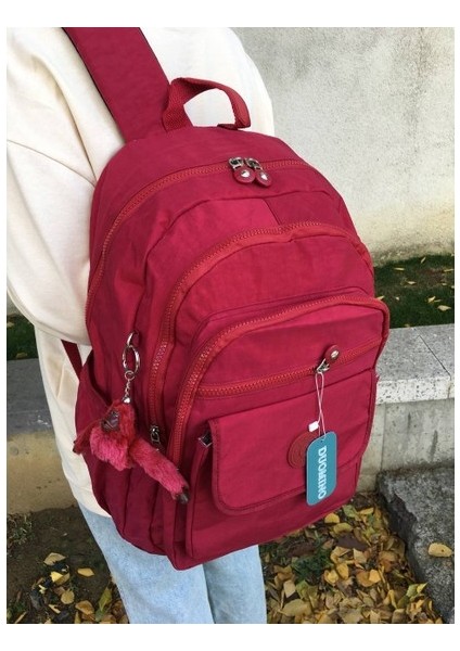 Duomino Fcstore Krinkıl Kumaş Suya Dayanıklı Büyük Boy Gri Klinkır Sırt Çantası/laptop Seyahat Okul Çanta (Yurt Dışından)