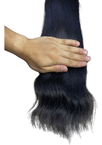 Halit Can HairKing 55CM Doğal (Koyu Kestane) 200ADET, 120GR ,mikro Kaynak [100% Gerçek Insan Saçı]