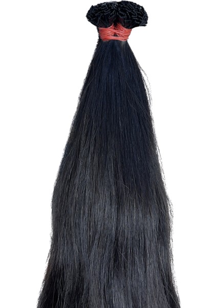 Halit Can HairKing 55CM Doğal (Koyu Kestane) 200ADET, 120GR ,mikro Kaynak [100% Gerçek Insan Saçı]