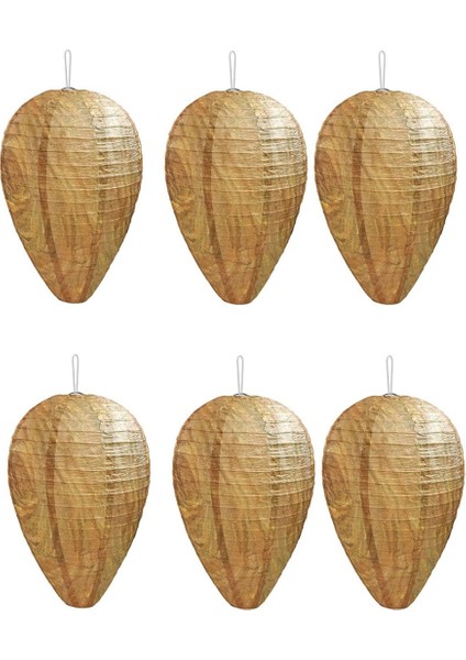 Paket Mini Boyutu Kağıt Eşekarısı Yuvası Yem Asılı Eşekarısı Hornets Sarı Ceketler Için Sahte (Yurt Dışından)