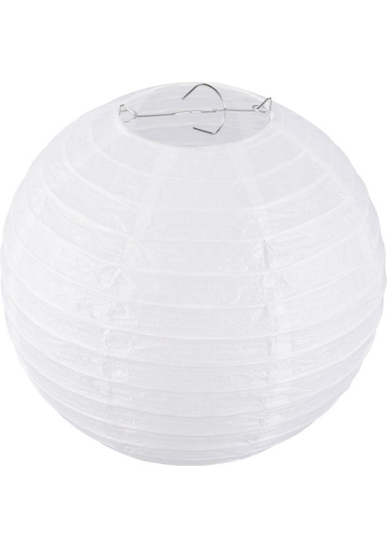 Beyaz Çin/japon Kağıt Fener/lamba 8" Çap (Yurt Dışından)