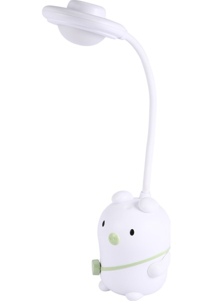 Karikatür Silikon Domuz Basın Sensörü LED Gece Lambası Çocuklar Için Bebek Çocuk 3 Mod Göz Koruması USB Lamba Beyaz (Yurt Dışından)