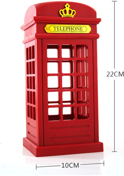 Ayarlanabilir Retro Londra Telefon Kulübesi Gece Lambası USB Pil Çift Kullanımlı LED Başucu Masa Lambası (Yurt Dışından)