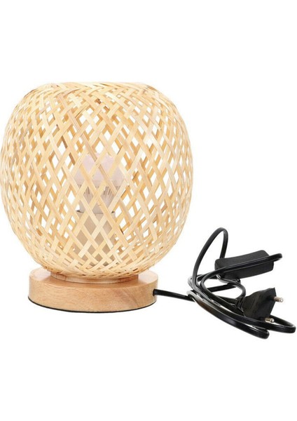 Bambu Rattan Masa Lambası Japon Tarzı Başucu Masası Yatak Odası Diy Dekorasyon Ab Tak (Yurt Dışından)