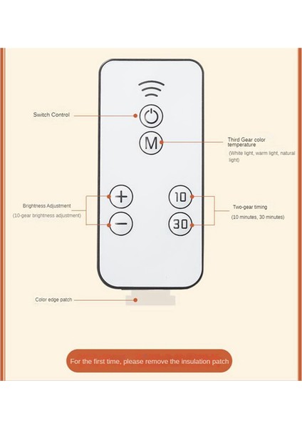 USB Şarj Edilebilir Lamba Kademesiz Karartma Masası Asılabilir ve Yapıştırılabilir Okuma Uzaktan Kumanda LED Duvar (Yurt Dışından) fiyatları