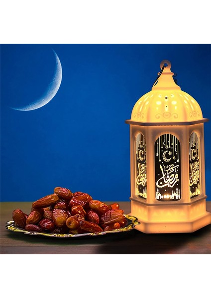 Adet Ramazan Dekorasyon Fener Asılı Dekoratif Lamba Ay Yıldız Vintage (Yurt Dışından)