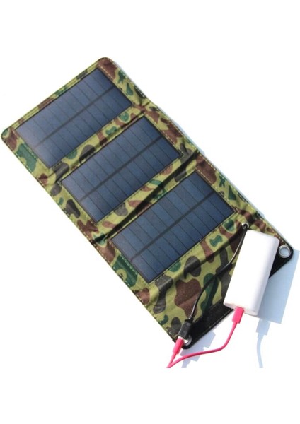 1 USB Bağlantı Noktası ve Katlanabilir 5 Güneş Panelleri Kamp Yürüyüş Seyahati Için Kompakt Güneş Enerjisi Telefon Şarj Cihazı, Kamuflaj (Yurt Dışından) fiyatları