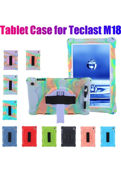 10,8 Inç Tablet Kılıfı Için Silikon Kılıf Ofis Için Kalemli Ayarlanabilir Tablet Standı(F) (Yurt Dışından)