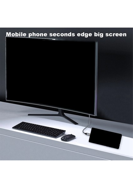 1m Type C - Uyumlu Adaptör, 8k 60HZ USB C - Uyumlu Adaptör Desteği 48 Gbps Aktarım Hızı (Yurt Dışından)