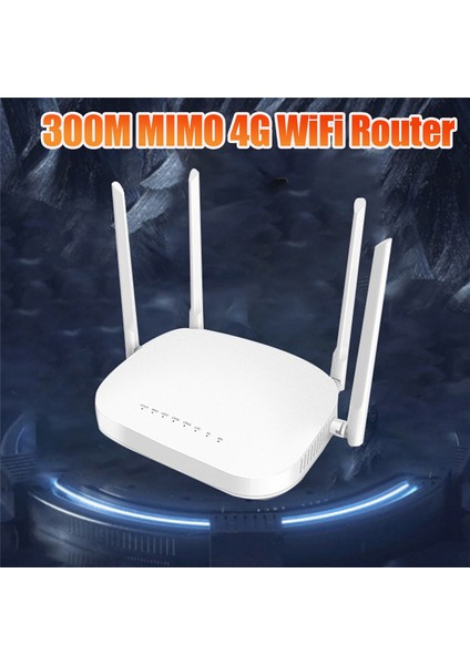 4g Wifi Yönlendirici 300M Mımo 3xlan Bağlantı Noktası 802.11B/G, 4X5DBI Antenli Yuvalı (Ab Fişi) (Yurt Dışından)