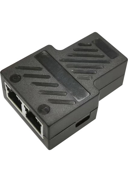 Ethernet Ayırıcı 100 Mbps RJ45 Ağ Uzatma Konektörü 1 Ila 2 Ethernet Adaptörü Internet Ağ Kablosu Genişletici (Yurt Dışından)