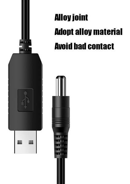 USB Boost Kablosu Usb'den Dc 12V Güçlendirici Kablo Dc5.5mm Küçük Ev Aletleri Için Yuvarlak Delikli Güç Boost Kablosu Yönlendirici Güç Kablosu (Yurt Dışından)