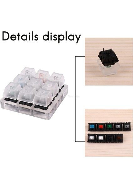 Akrilik Klavye Test Cihazı 9 Cherry Mx Anahtarları Için Şeffaf Plastik Klavye Tuş Örnekleyici (Yurt Dışından) fırsatları