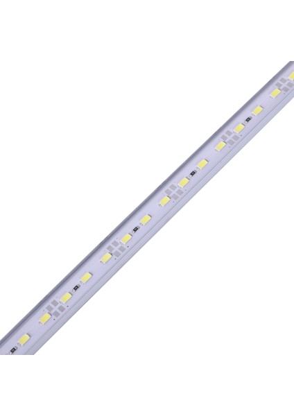 4x 50CM 12V 36 LED 5630 Smd Sert Şerit Işık Alüminyum Kabuk Uç Kapaklı Beyaz (Yurt Dışından)