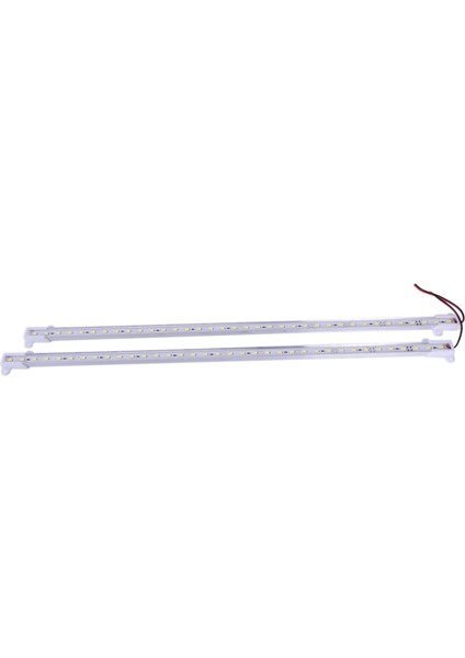 4x 50CM 12V 36 LED 5630 Smd Sert Şerit Işık Alüminyum Kabuk Uç Kapaklı Beyaz (Yurt Dışından)