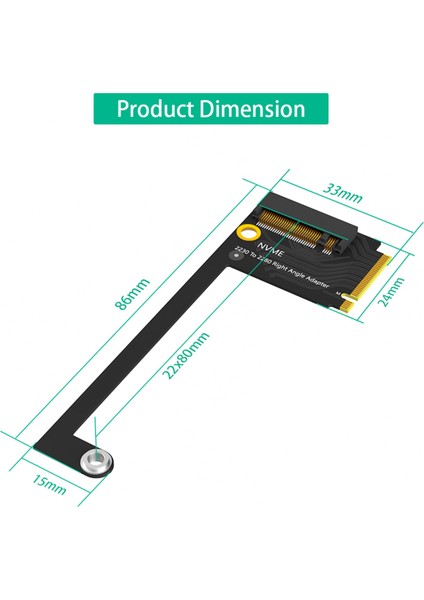Ally El Dönüşümü 2230 Ila 2280 SSD Sabit Disk Genişletme Kartı Nvme M-Key M.2 Pcıe 4.0 Adaptörü (Yurt Dışından)