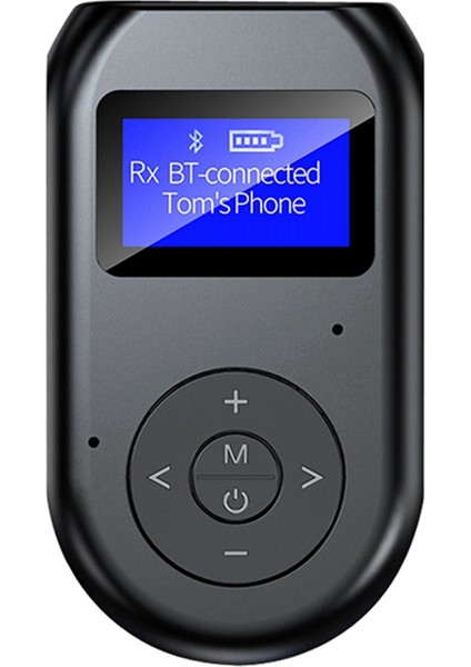 LCD Ekran Bluetooth 5.0 Ses Verici Alıcı 3.5mm Aux Bluetooth USB Adaptörü (Yurt Dışından) fiyatları