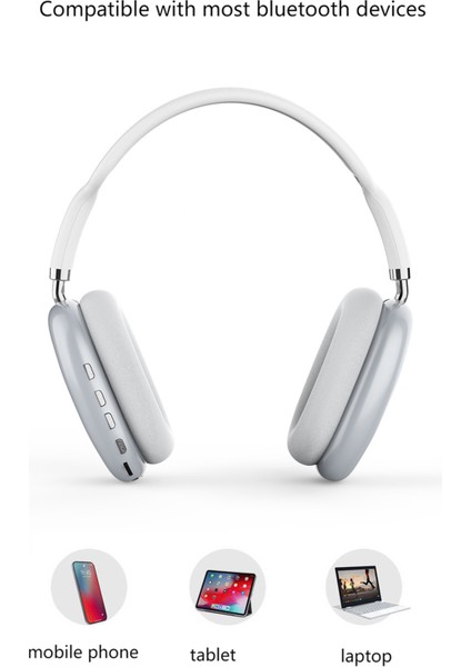 Bluetooth 5.0 Kulaklık, Kulak Üstü Kablosuz Kulaklık, Oyun Konsolu Için, Bilgisayar (Siyah) (Yurt Dışından) indirimleri