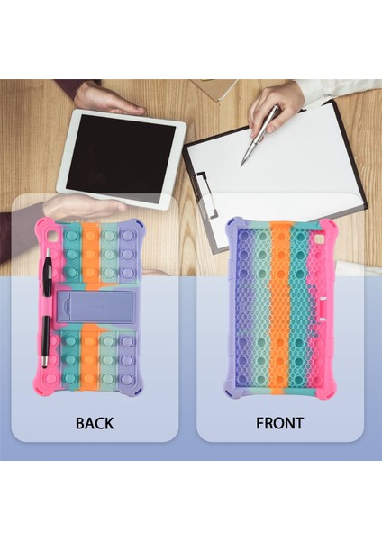 Tab A7 Lite 2021 Için Tablet Kılıfı 8.7 Inç T220 T225 Tablet Kılıfı Ofis Için Kalemli Tablet Standı(A) (Yurt Dışından)