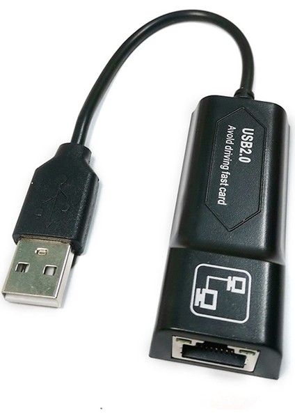 USB 2.0 RJ45 10/100 Mbps USB Ethernet Adaptörü Ağ Kartı Lan USB Ağ Adaptörü Lan RJ45 Kartı Pc Laptop Için (Yurt Dışından)