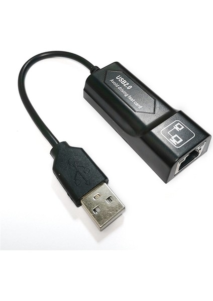 USB 2.0 RJ45 10/100 Mbps USB Ethernet Adaptörü Ağ Kartı Lan USB Ağ Adaptörü Lan RJ45 Kartı Pc Laptop Için (Yurt Dışından)
