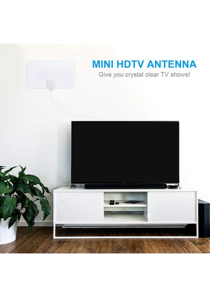 50MILE Kapalı Tv Anteni Hdtv Anteni Hd Dijital Tv Anteni Ev Iç Mekan Için Uygundur (Süper Ince Tasarım) (Yurt Dışından) modelleri
