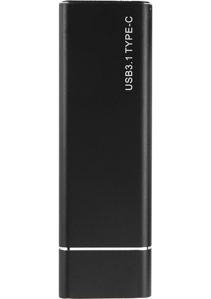 Usb3.1 Tip-C - M.2 B Anahtar Sata Ngff SSD Kutusu Katı Hal Sürücü Muhafaza Kutusu 6 Gbps M2 SSD 2280 Sabit Disk Disk Muhafazası (Siyah) (Yurt Dışından)