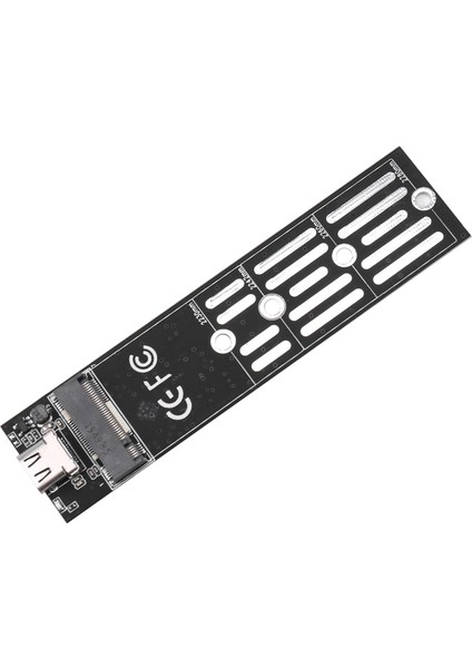 Usb3.1 Tip-C - M.2 B Anahtar Sata Ngff SSD Kutusu Katı Hal Sürücü Muhafaza Kutusu 6 Gbps M2 SSD 2280 Sabit Disk Disk Muhafazası (Siyah) (Yurt Dışından)