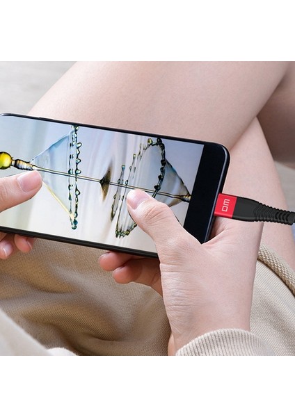 DMSL002 Veri Kablosu Şarj Kablosu USB Şarj Kablosu 2.4A Şarj/veri Aktarma 1.2m Android Için Şarj Kablosu (Yurt Dışından)
