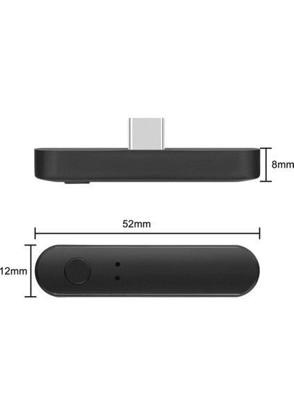 Bluetooth Verici 5.0 Iki Tip-C/usb Oyun Konsolu ile Bir Bilgisayar Kablosuz Bluetooth Ses Verici (Yurt Dışından)