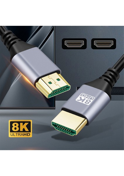 Hdtv 2.1 8k Ultra Hd Kablo -Uyumlu 19+1 Çekirdek Od4.0 Ultra Ince Kablo Çok Fonksiyonlu Tv Bilgisayar Monitörü Kablosu, A (Yurt Dışından) indirimleri