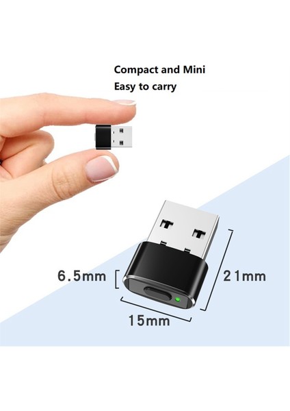 Mini Fare Jiggler Açma/kapama Düğmesi USB Fare Hareketi Simülatörü Ofis Için Otomatik Saptanamayan Fare Jiggler Siyah (Yurt Dışından)