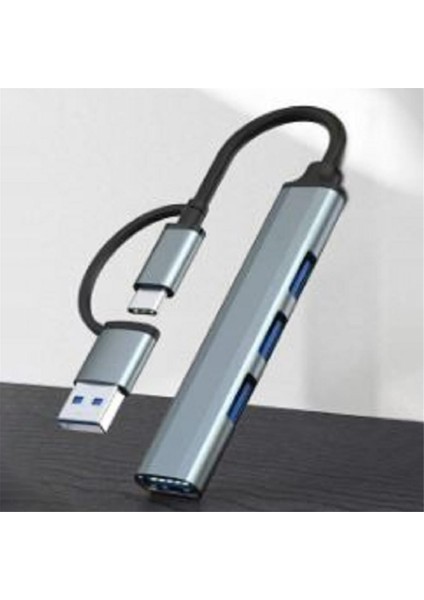 4'ü 1 Arada USB 3.0 Hub Tip C'den USB 3.0x1 + USB 2.0x3 - Windows Için 5gbps Veri Aktarımı, Pc, (Yurt Dışından) modelleri