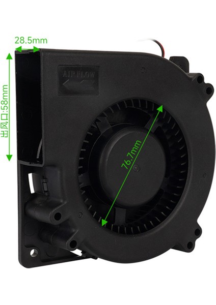 12032 Klp1 Yükseltme Soğutma Fanı 12 W 24 V 4100 Rpm Turbo Üfleyici Fanlar 3D Yazıcı Parçaları (Yurt Dışından)