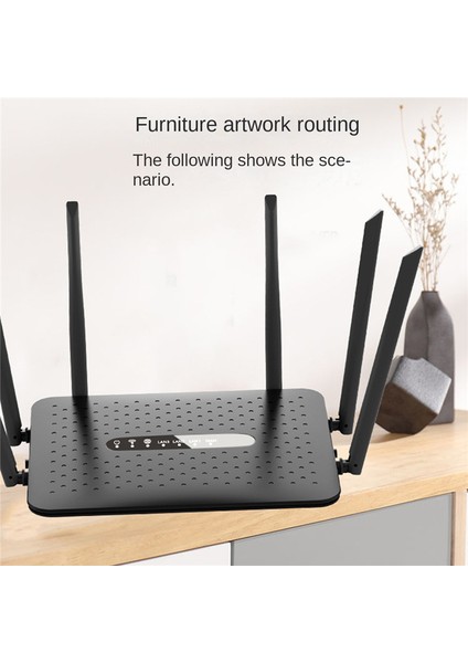 1200MBPS Wifi Yönlendirici 6 Antenler Kablosuz Yönlendirici 2.4g ve 5ghz Ap/arama Modu Ev Şirketi Için Wifi Tekrarlayıcı (Ab Tak) (Yurt Dışından)