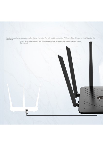 1200MBPS Wifi Yönlendirici 6 Antenler Kablosuz Yönlendirici 2.4g ve 5ghz Ap/arama Modu Ev Şirketi Için Wifi Tekrarlayıcı (Ab Tak) (Yurt Dışından)