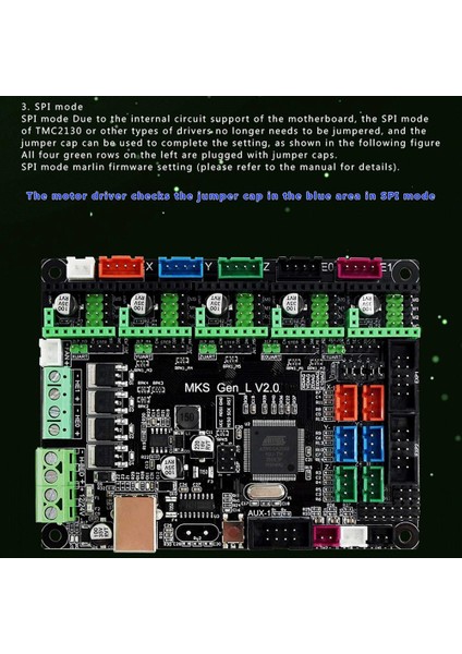 3D Yazıcı Anakartı Mks Gen-L V1.0 Rampalarla Uyumlu Yazıcı Kontrol Kartı Açık Kaynak (Yurt Dışından)