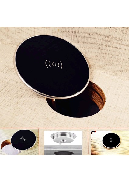 Dahili Masaüstü Kablosuz Şarj Cihazı Masaüstü Mobilyaları Akıllı Telefon Için Gömülü Hızlı Kablosuz Şarj Cihazı Şarjı (Yurt Dışından) fırsatları