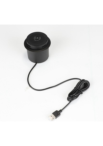 10W Hızlı Kablosuz Şarj Cihazı - Akıllı Telefon Için Evrensel USB Bağlantı Noktalı Masaüstü Gömülü Hızlı Kablosuz Şarj Cihazı (Yurt Dışından) fiyatları