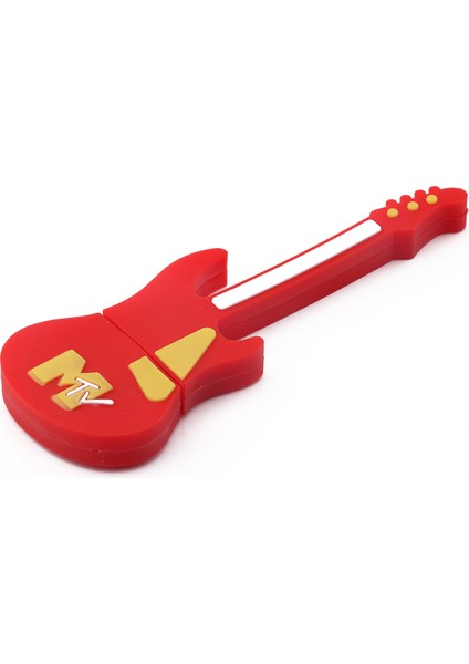 Pvc USB 2.0 Flash Sürücü Kalem Sürücü Pendrive USB Stick Flash Sürücü Başparmak Sürücü Mini Elektro Gitar (32GB) (Yurt Dışından)