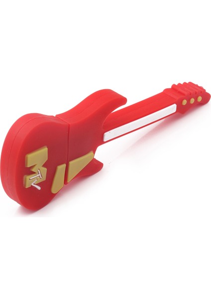 Pvc USB 2.0 Flash Sürücü Kalem Sürücü Pendrive USB Stick Flash Sürücü Başparmak Sürücü Mini Elektro Gitar (32GB) (Yurt Dışından)