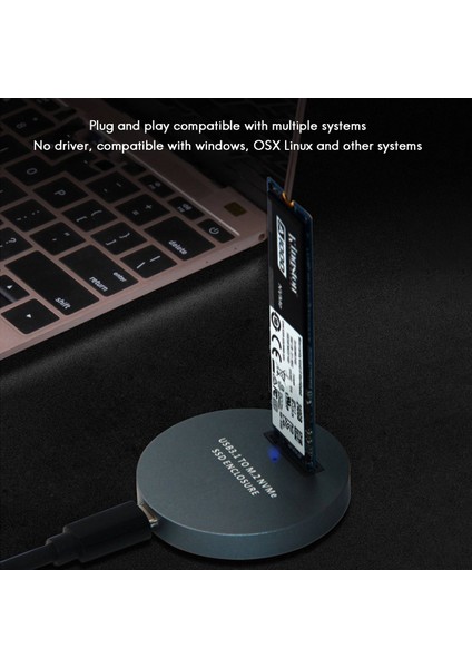 M.2 SSD Kutusu Usb3.1 Tip C - Pcı-E SSD M.2 Nvme Mobil Adaptör Nvme Sabit Disk Muhafazası SSD Muhafaza (Yurt Dışından)