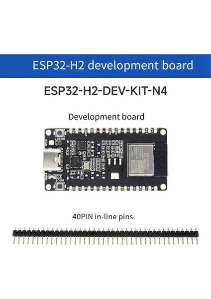 ESP32-H2 Geliştirme Kartı ESP32 H2 Dev Kıt N4 Modülü 4mb Flash Desteği Ble/zigbee/konu Kablosuz Iletişim (Yurt Dışından)