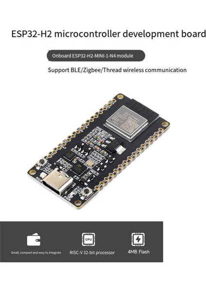 ESP32-H2 Geliştirme Kartı ESP32 H2 Dev Kıt N4 Modülü 4mb Flash Desteği Ble/zigbee/konu Kablosuz Iletişim (Yurt Dışından)