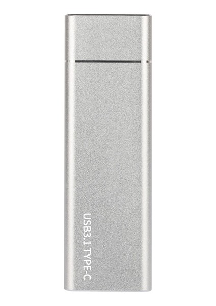 Usb3.1 Tip-C - M.2 B Anahtar Sata Ngff SSD Kutusu Katı Hal Sürücü Muhafaza Kutusu 6 Gbps M2 SSD 2280 Sabit Disk Disk Muhafazası (Gümüş) (Yurt Dışından)