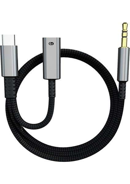 Tip C 3.5mm Ses Adaptör Kablosu Aux Araç Hifi Ses Adaptörü Dijital Dekoder Kulaklık Jak Adaptörü (Yurt Dışından)