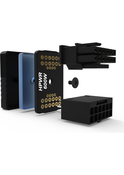 Güç Kaynağı Konektörü 16PIN(12+4PIN) Atx3.0 12VHPWR 600W Gpu 180° Adaptör, Rtx 4090 4080 4070 Ti 3090 Için, Siyah Std (Yurt Dışından)