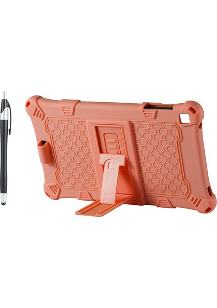 8t Kılıf Için 8 Inç Tablet Silikon Kılıf Anti-Drop Tablet Kılıfı Kalemli Tablet Standı (Pembe) (Yurt Dışından)